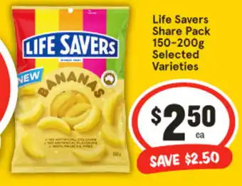 IGA Life Savers Share Pack Selected Varieties offer