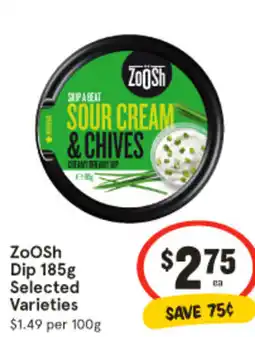 IGA ZooSh Dip Selected Varieties offer