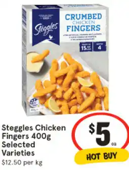 IGA Steggles Chicken Fingers Selected Varieties offer