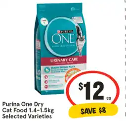 IGA Purina One Dry Cat Food Selected Varieties offer