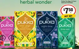 IGA Pukka Tea Bags 20 Pack Selected Varieties offer