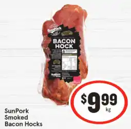 IGA SunPork Smoked Bacon Hocks offer