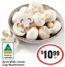 IGA Australian Loose Cup Mushrooms offer