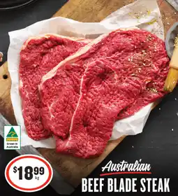 IGA Australia BEEF BLADE STEAK offer