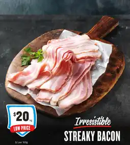 IGA Irresistible STREAKY BACON offer