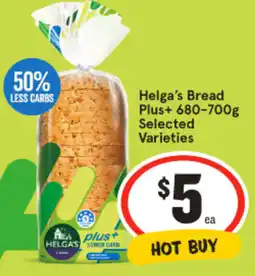 IGA Helga's Bread Plus+ Selected Varieties offer