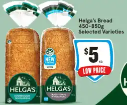 IGA Helga's Bread Selected Varieties offer
