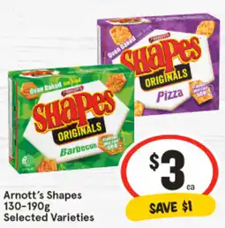 IGA Arnott's Shapes Selected Varieties offer