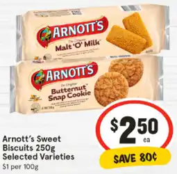 IGA Arnott's Sweet Biscuits offer