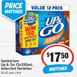 IGA Sanitarium Up & Go Selected Varieties offer