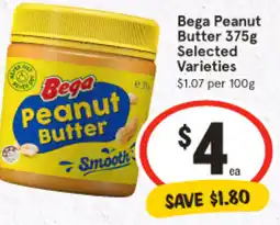 IGA Bega Peanut Butter Selected Varieties offer