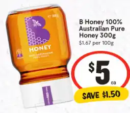 IGA B Honey 100% Australian Pure Honey offer