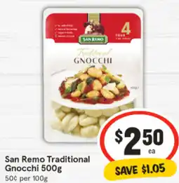 IGA San Remo Traditional Gnocchi offer