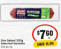 IGA Don Salami Selected Varieties offer