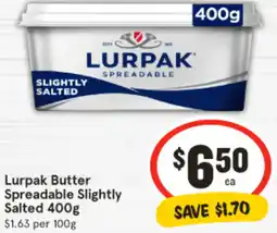 IGA Lurpak Butter Spreadable Slightly Salted offer