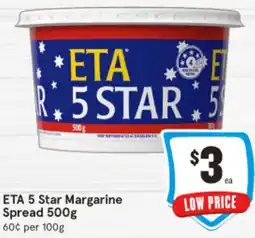 IGA ETA 5 Star Margarine Spread offer