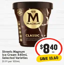 IGA Streets Magnum Ice Cream Selected Varieties offer