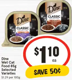 IGA Dine Wet Cat Food Selected Varieties offer