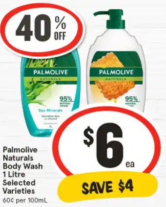 IGA Palmolive Naturals Body Wash offer