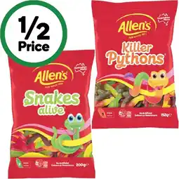 Woolworths Allen’s Medium Bags 140-200g offer