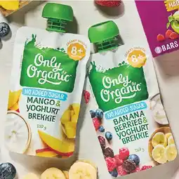Woolworths Only Organic Baby Food Pouch 120g offer