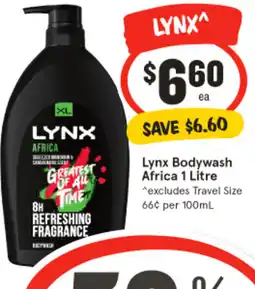 IGA Lynx Bodywash Africa offer