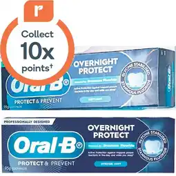 Woolworths Oral-B Overnight Protect Toothpaste 95g offer