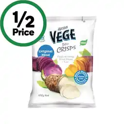 Woolworths Vege Deli Crisps 100g β From the Health Food Aisle offer