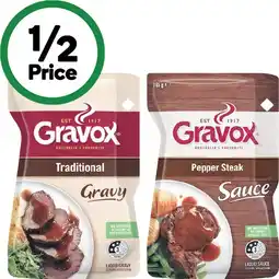 Woolworths Gravox Finishing Sauce or Liquid Gravy 165g offer