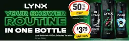 IGA Lynx Bodywash Selected Varieties offer