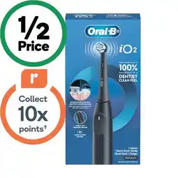 Woolworths Oral-B iO2 Electric Toothbrush Black Pk 1 offer