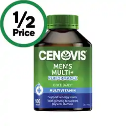 Woolworths Cenovis Men's Multi+ Capsules Pk 100^ offer
