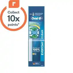 Woolworths Oral-B Everyday Clean Electric Toothbrush Replacement Heads Pk 2 offer