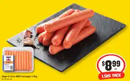 IGA Slape & Sons BBQ Sausages offer