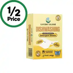 Woolworths Lucent Globe Dishwashing Detergent Sheets Pk 35 offer