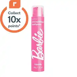 Woolworths Hismile Barbie Toothpaste Pink Bubblegum 60g offer