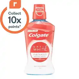 Woolworths Colgate Optic White Mouthwash 500ml offer