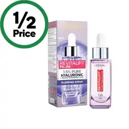 Woolworths L’Oreal Paris Revitalift Filler Plumping Serum 30ml offer