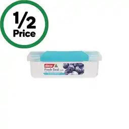 Woolworths Decor Fresh Seal Clips Square 630ml offer