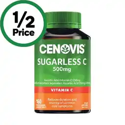 Woolworths Cenovis Sugarless Vitamin C 500mg Chewable Tablets Pk 160 offer