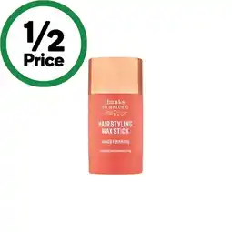 Woolworths Thanks To Nature Hair Styling Wax Stick 50g offer