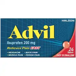 Woolworths Advil Ibuprofen 200mg Pain & Fever Relief Tablets Pk 24 offer