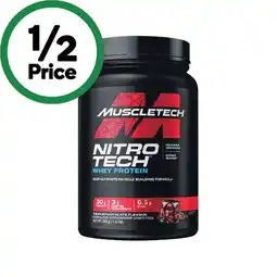 Woolworths MuscleTech Nitro-tech Whey Protein Powder 690g offer