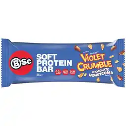 Woolworths BSc Violet Crumble or Chupa Chup Protein Bar 55g offer