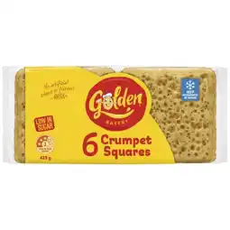 Woolworths Golden Crumpets Squares Pk 6 offer