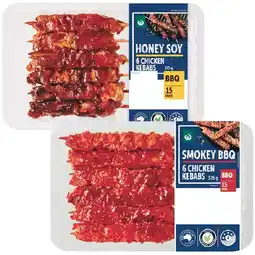 Woolworths Woolworths Marinated Kebabs with RSPCA Approved Chicken 375g Pk 6 offer