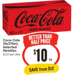 IGA Coca-Cola Selected Varieties offer