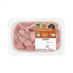 Woolworths Australian Fresh RSPCA Approved Chicken Breast Diced 500g β From the Meat Dept offer