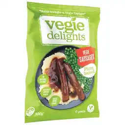 Woolworths Vegie Delights Sausages 300g – Excludes Vegie Delights Thick BBQ Sausages 300g offer