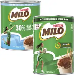Coles Nestlé Milo 395g-460g offer